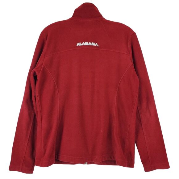 ALABAMA CRIMSON TIDE Jacket Womens Large Red Fleece COLUMBIA Full Zip College - Picture 5 of 10
